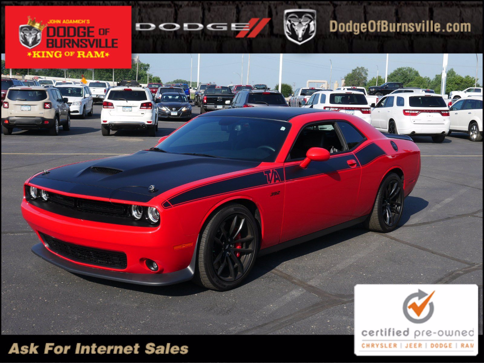 Pre-Owned 2018 Dodge Challenger T/A 392 RWD 2dr Car